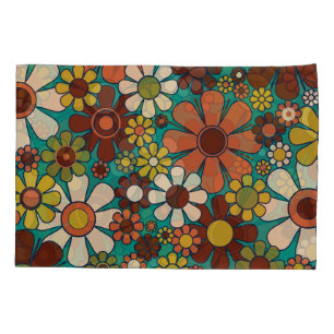 Flores do Jardim de Retro 60s 70s Padrão Floral