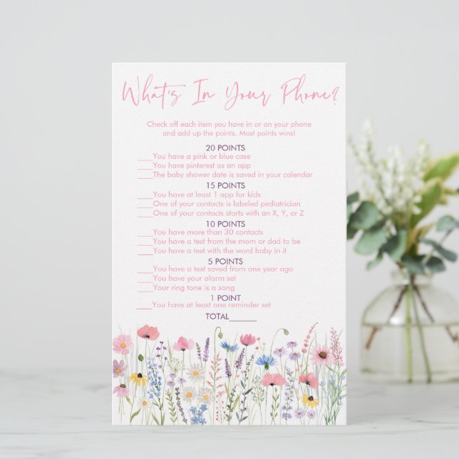 Flores-do-mato-rosa O que há no seu jogo telefônic (Em pé/Frente)