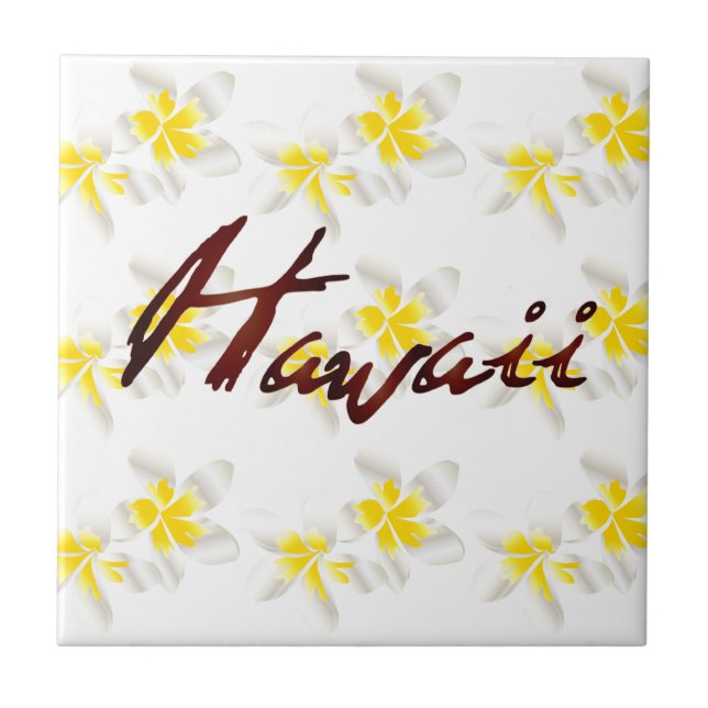Flores do Plumeria de Havaí (Frente)
