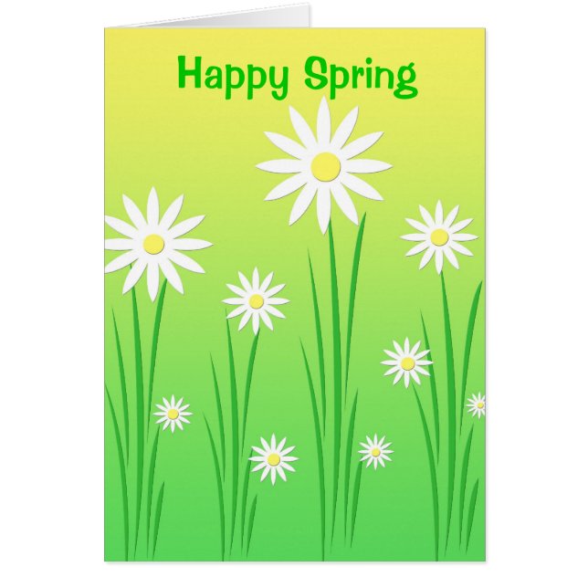 Flores do primavera - cartão (Frente)