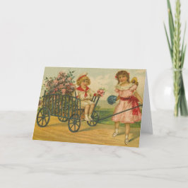 Flores do Victorian para o cartão do dia das mães