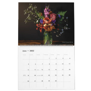 Flores e Aves 2022 Calendário