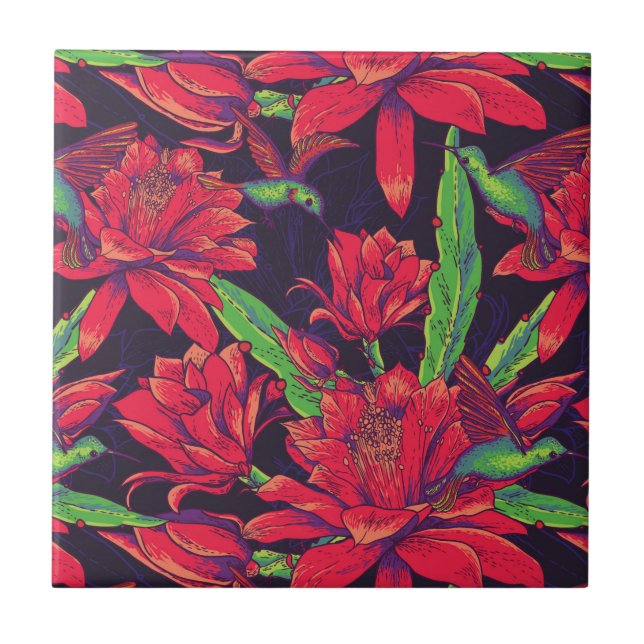 Flores e colibris (Frente)