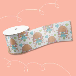 Flores e Corações da Páscoa e Fita Branca