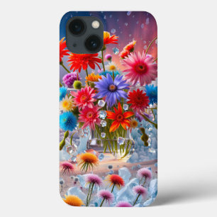 Flores e cristais de gelo