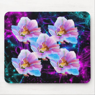 Flores e estrelas Pastel Mousepad