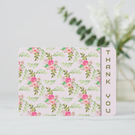 Flores E Folhas De Cartões de agradecimentos