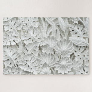 flores e folhas quebra-cabeça