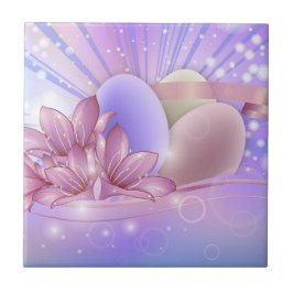 Flores e ovos de Páscoa