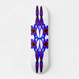Flores e skate abstratos das setas
