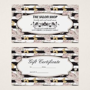 Flores e Stripes Borboletas Leves Fidelidade