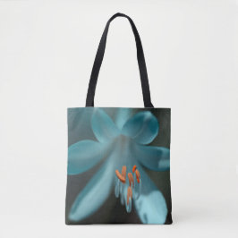 "Flores em Boca" Impressão Tote Bag