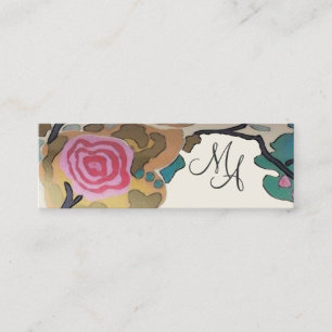 Flores em Cores d'Água ~ Cartões Comerciais / Cham