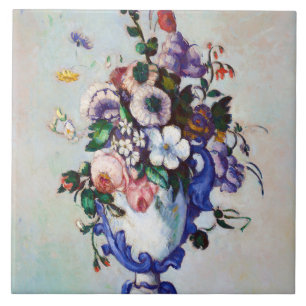 Flores em um Vaso Rococo, Paul Cezanne