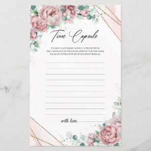 Flores esbranquiçadas rosas eucalipto ouro Cápsula