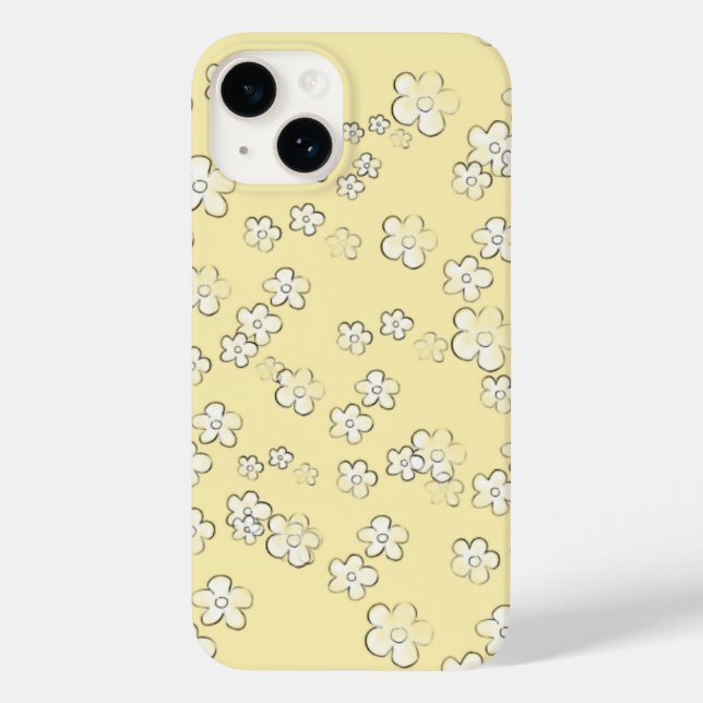 Flores Felizes 5 - Amarelo - Maleta Menina Bonita  (Verso)