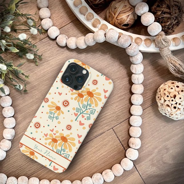 Flores felizes e divertidas Caso de Inspirividade  (Criador carregado)