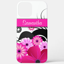 Flores Florais De Hibiscus Girly Hot Pink Fuchsia