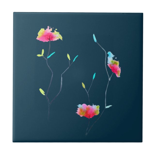 Flores florais modernas Arte de outono (Frente)