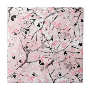 Flores florais sem costura folhas ramos