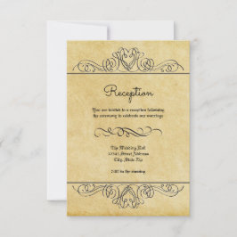 Flores Formais Exuberantes - Convite de Recepção