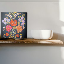 flores húngaras -cores vibrantes