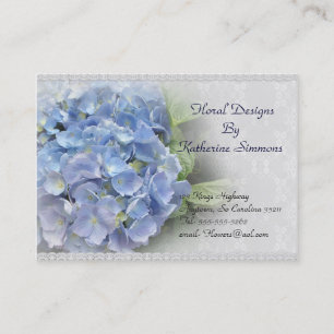Flores Hydrangea cartão de visita