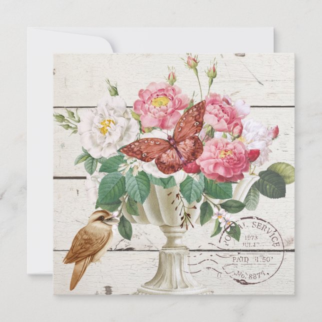 Flores impermeáveis de trabalho de arte francês (Frente)