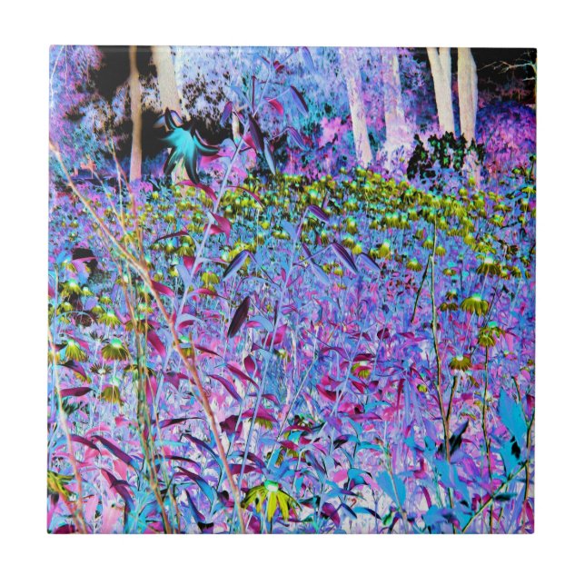 Flores Impressionistas de Chartreuse e Aqua Garden (Frente)