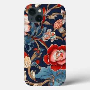 Flores Inspiradas Orientais   iPhone 13 Caso