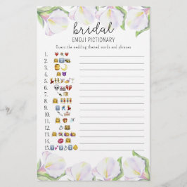 Flores - jogo de pictionary emoji chá de panela