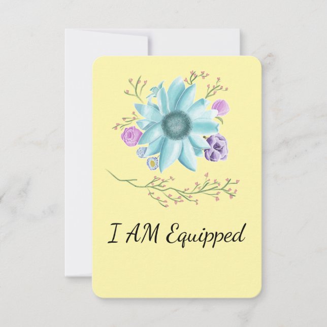 Flores lacrimogêneas com cartão equipado (Frente)