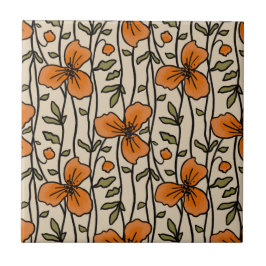 Flores Laranja De Delícia Vertical no Jardim Verti