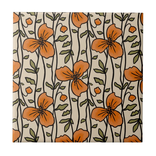 Flores Laranja De Delícia Vertical no Jardim Verti (Frente)