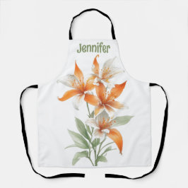 Flores Laranja Lily Personalizadas