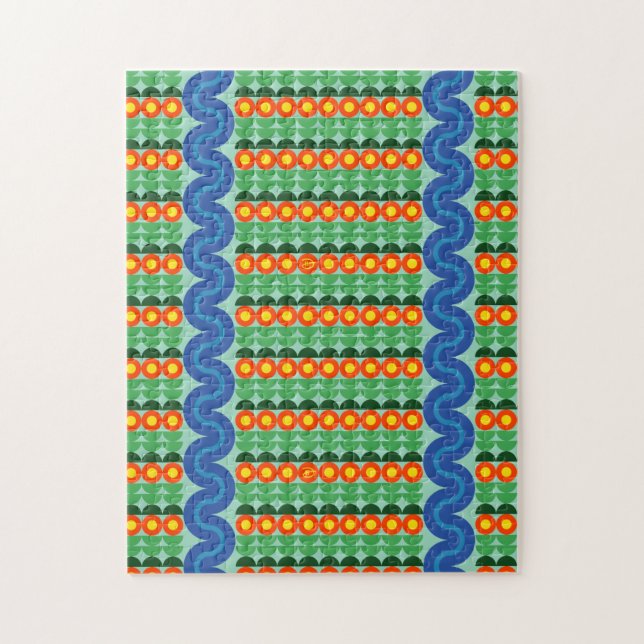 Flores Laranja - Quebra-cabeça (Vertical)