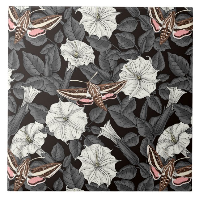 Flores-lua e mariposas-esfinge 2 (Frente)