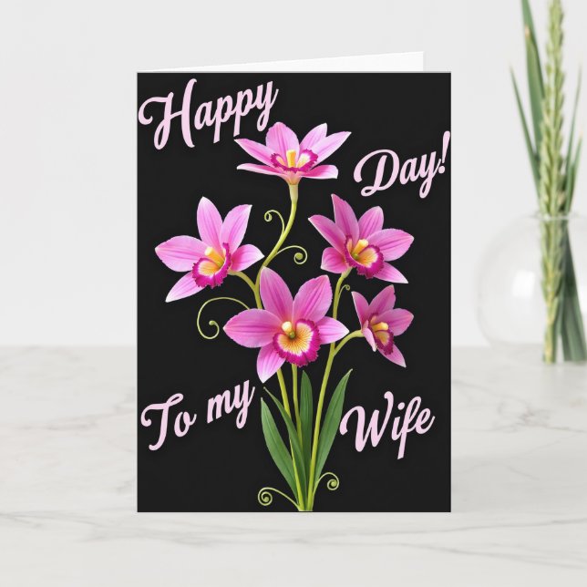 Flores Magenta Cartão das Mães (Frente)