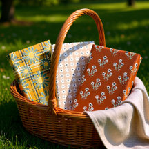 Flores Marrom Retro Daisy, conjunto de 3