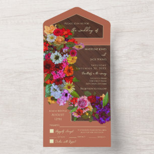 Flores Mistas De Casamento Russo Elegante 3 Opção