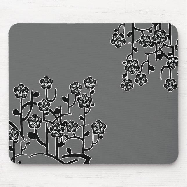 Flores modernas Mousepad (Frente)