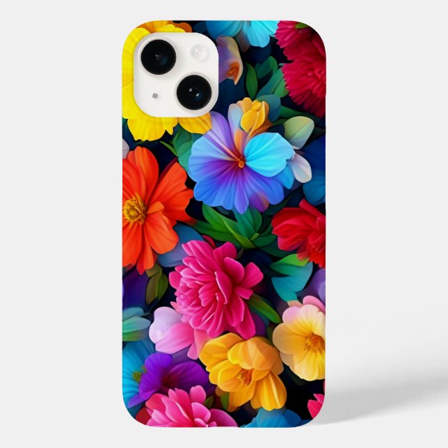 Flores Multicoloridas Padrão-75647 (Verso)