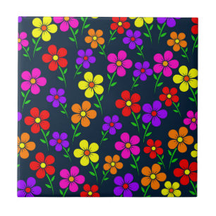 Flores Multicoloridas Padrão Floral