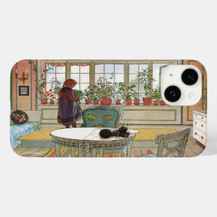 Flores na janela de um lar Carl Larsson