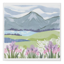 flores nas montanhas