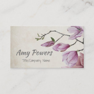 flores naturais cartão de visita de dois lados per