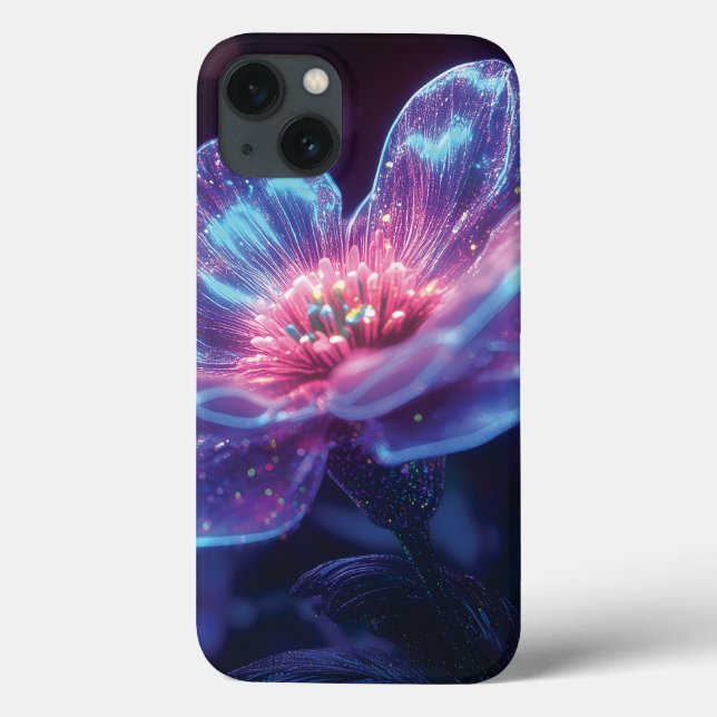 Flores Neon Brilhantes - Florestas Cosmicas Encant (Verso)