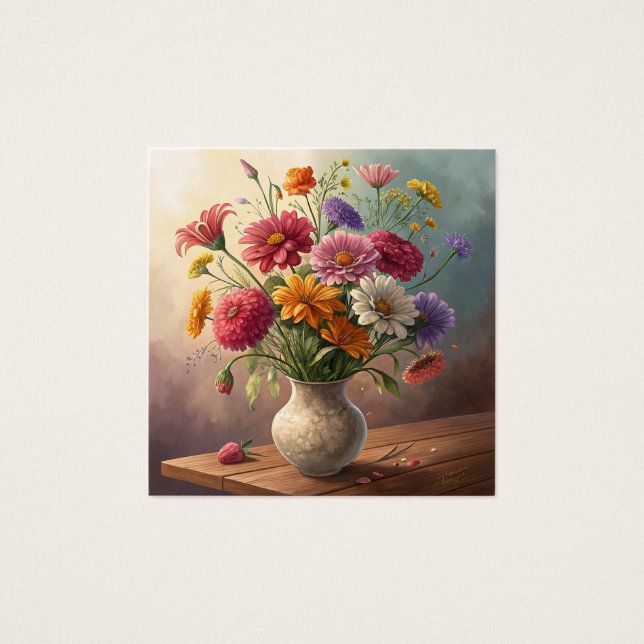 Flores no vaso (Frente)