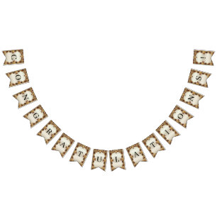 Flores ouros Bandeira de Gemstone Vermelho