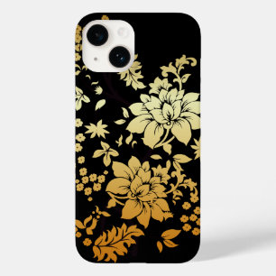 Flores Ouros orientais em preto
